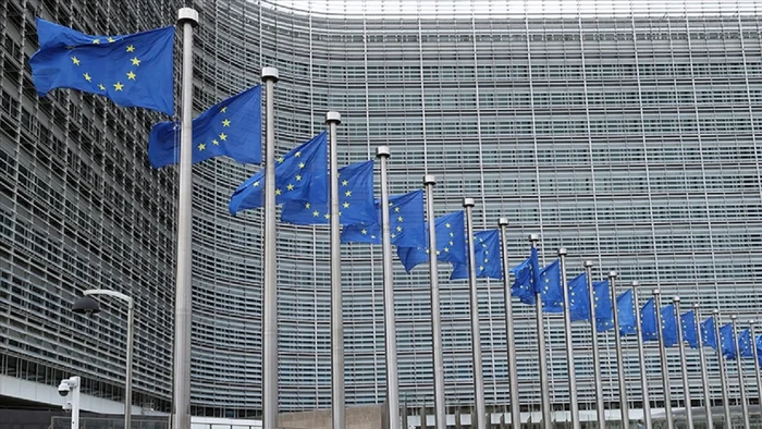 European Union flags